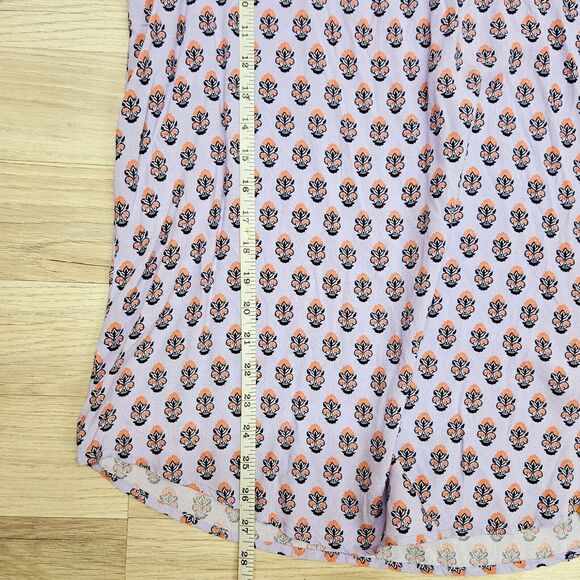 Matilda Jane Womens Purple Lavender Damask Print Longsleeve Blouse Shirt Large - Picture 8 of 9